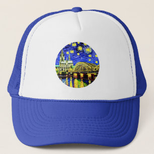 Starry Night Cologne Germany Cathedral Trucker Hat