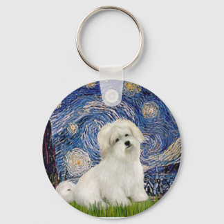 Starry Night - Coton de Tulear 7 Key Ring