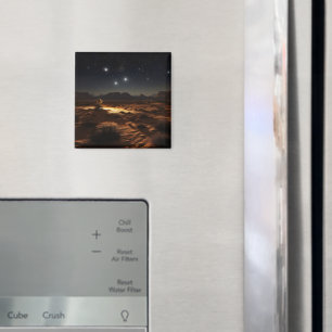 Starry Night Desert Magnet
