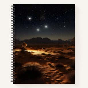 Starry Night Desert Notebook