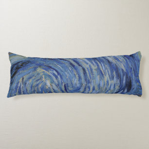 "Starry Night" detail closeup by Van Gogh Body Cushion