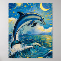 Starry Night Dolphin Postres