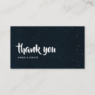 Starry Night Dreamy Wedding Thank you Card
