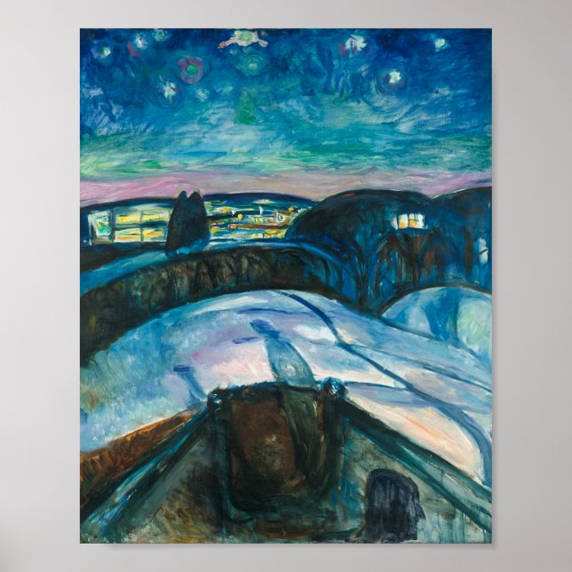 Starry Night | Edvard Munch |  Poster (Front)