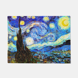 Starry Night (F612) Van Gogh Fine Art Doormat