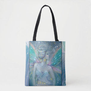 Starry Night Fairy Fantasy Art by Molly Harrison Tote Bag
