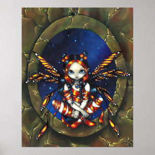 Starry Night Fairy gothic fantasy art Print