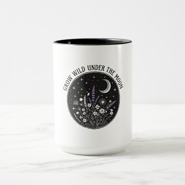 starry night flowers mug (Center)