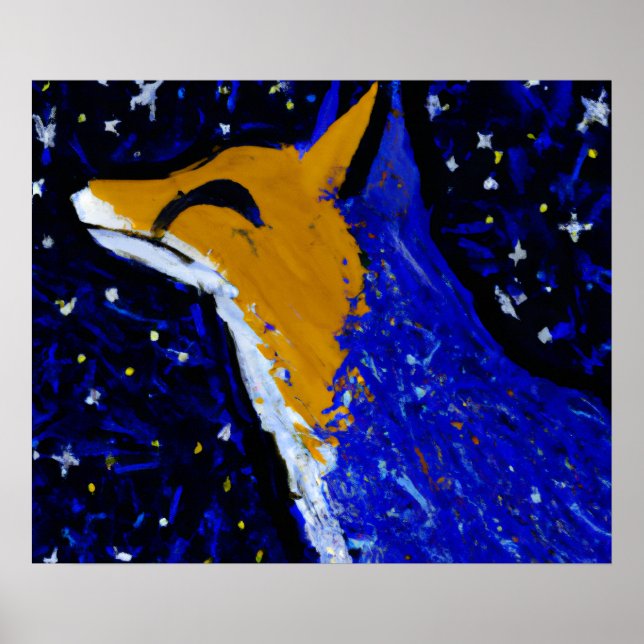 STARRY NIGHT FOX II | MOONLIT WATCH  POSTER (Front)