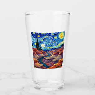 Starry Night Grand Canyon Arizona Glass