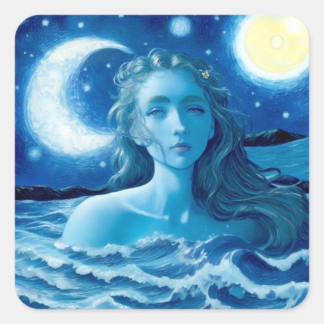 Starry Night 🌌 - Greek Goddess Magic Stickers #16 (Front)