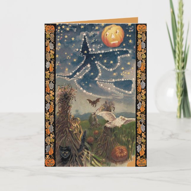 Starry Night Halloween Card (Front)