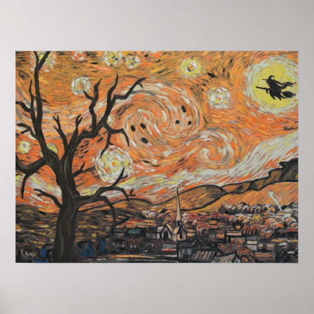 Starry Night Halloween Poster (Front)