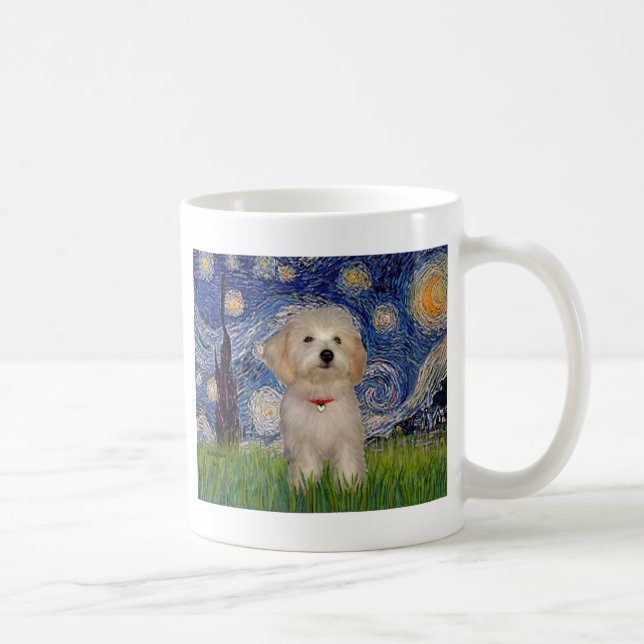Starry Night - Havanese Puppy Coffee Mug (Right)