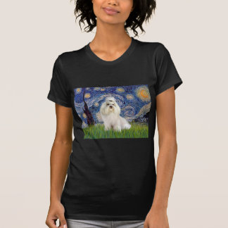 Starry Night - Havanese (white/cream) T-Shirt