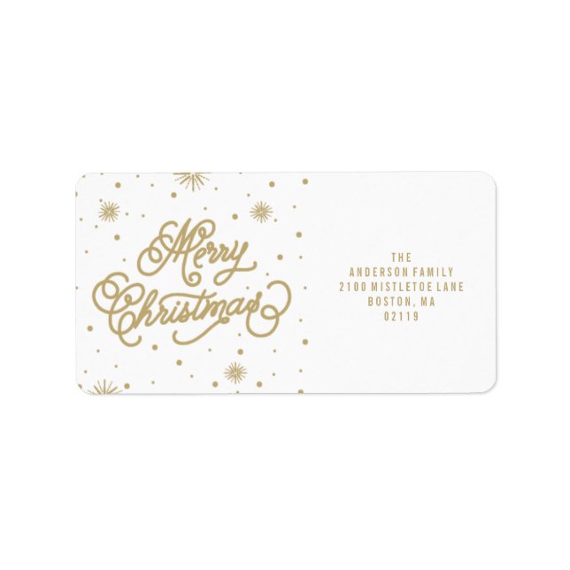 Starry Night | Holiday Address Labels (Front)