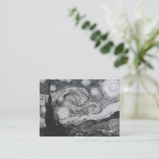 Starry Night I Vincent Van Gogh Bookmarks Card