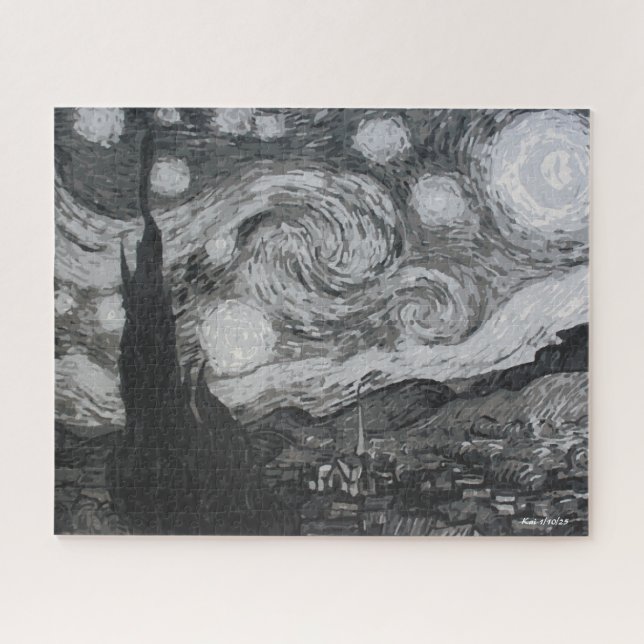 Starry Night I Vincent Van Gogh Puzzle (Horizontal)