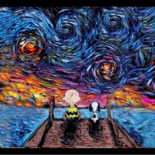 "Starry Night in Famous Waves" Canvas Print with b (Creator Uploaded)