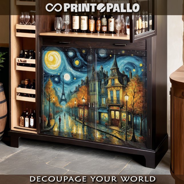 Starry night in Paris - A tribute to V. Van Gogh Tissue Paper (Creator Uploaded)