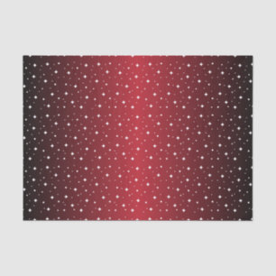 Starry Night in Shiny Dark Red Tissue Paper