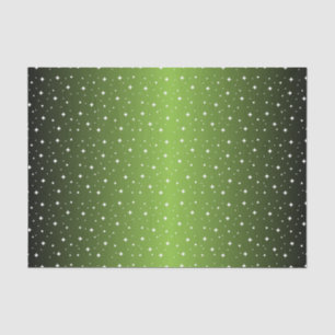 Starry Night in Shiny Lime Green Tissue Paper