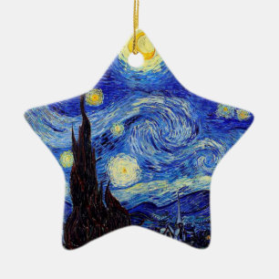 Starry Night  Inspired Van Gogh Classic Products Ceramic Tree Decoration