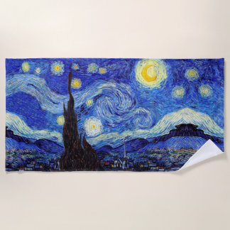 Starry Night Inspired Van Gogh Towels