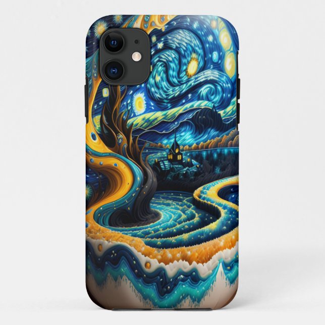 Starry night iPhone case (Back)