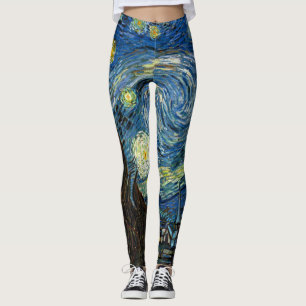 Starry Night Leggins - Vincent Van Gogh Art Leggings