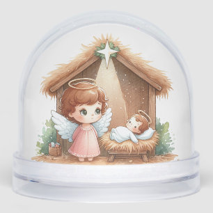 Starry Night & Manger Light – A Christmas Blessing Snowglobe