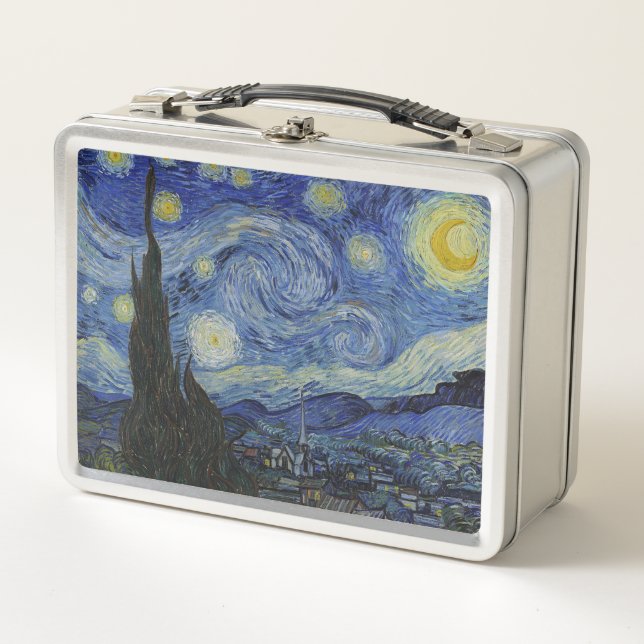 Starry night metal lunch box (Front)