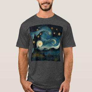 Starry Night mied with Hieronymus Bosch  T-Shirt