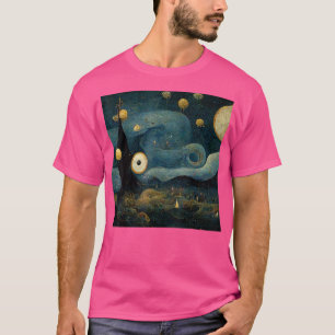 Starry Night mixed with Hieronymus Bosch T-Shirt