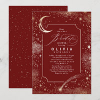 Starry Night Moon Mystical Celestial Bridal Shower