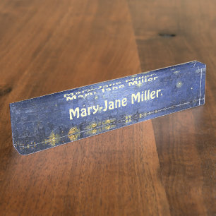 Starry Night Nameplate