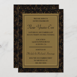 Starry Night New Years Invitation