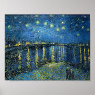 Starry Night on the Rhone by Van Gogh Poster