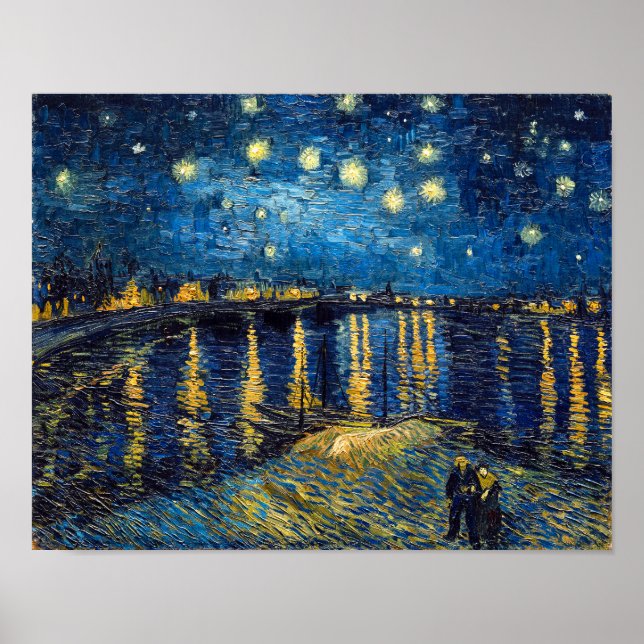 Starry Night on the Rhone | Van Gogh | Poster (Front)