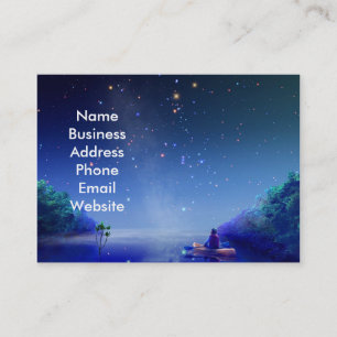 Starry Night on the River Business Card