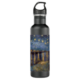 Starry Night Over Rhone River by Vincent Van Gogh 710 Ml Water Bottle