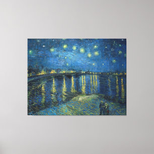 Starry Night Over the Rhone (1888) Vincent van Gog Canvas Print