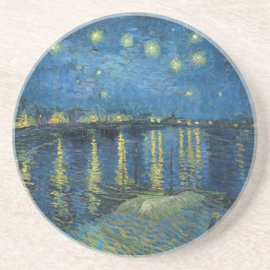 Starry Night Over the Rhone (1888) Vincent van Gog Coaster