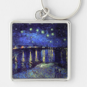 Starry Night Over the Rhone 1890. Vincent van Gogh Key Ring