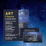 Starry Night Over The Rhone, Art Classes Flyer<br><div class="desc">Starry Night Over The Rhone,  Art Teacher,  Art Class Advertising Flyer by The Business Card Store.</div>