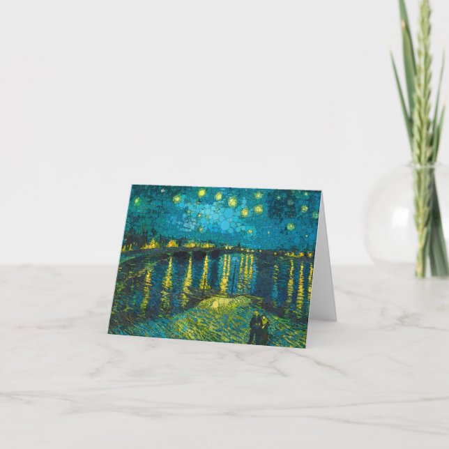 Starry Night Over the Rhone by After Van Gogh Thank You Card (Front)
