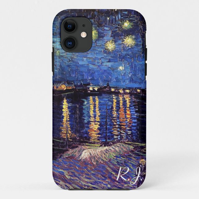 Starry night over the Rhone by Van Gogh Case-Mate iPhone Case (Back)