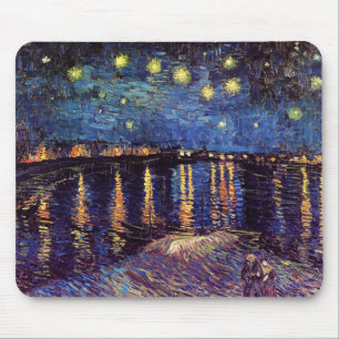 Starry night over the Rhone by Van Gogh Mouse Pad