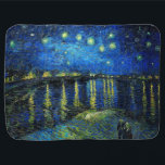 Starry Night Over the Rhone by Vincent Van Gogh Baby Blanket<br><div class="desc">Starry Night Over the Rhone by Vincent Van Gogh. This is an old masterpiece from the dutch master painter Vincent Van Gogh. This fine painting has beautiful, vibrant, saturated colour. Vincent Van Gogh was a dutch post impressionist painter. This painting was painted on the banks of Rhone in France. This...</div>