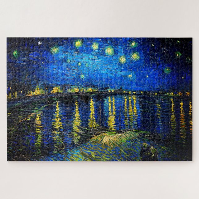 Starry Night Over the Rhone by Vincent Van Gogh Jigsaw Puzzle (Horizontal)